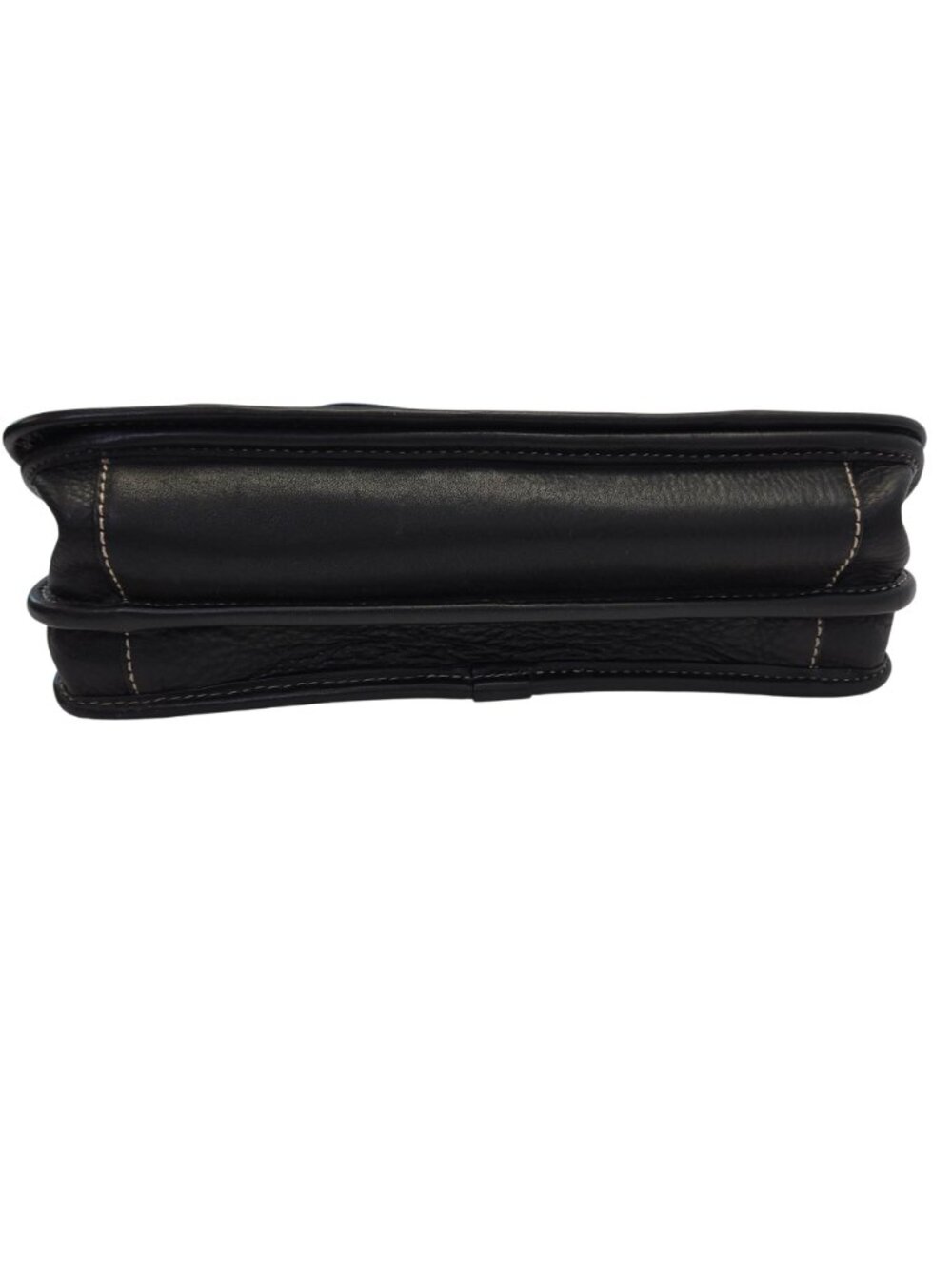 Brooks Brothers Pebble Leather Laptop Messenger Bag View 6